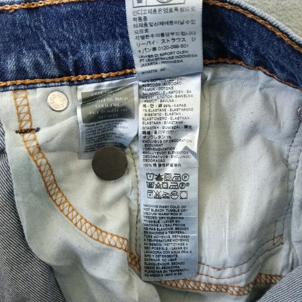 Levis 505 Regular Fit Mens Medium Wash Straight Leg Stretch Jeans W36 L32 Blue